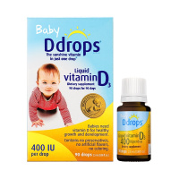 Ddrops baby婴幼儿童宝宝维生素D3滴剂 0岁以上 2.5ml 90滴 400IU