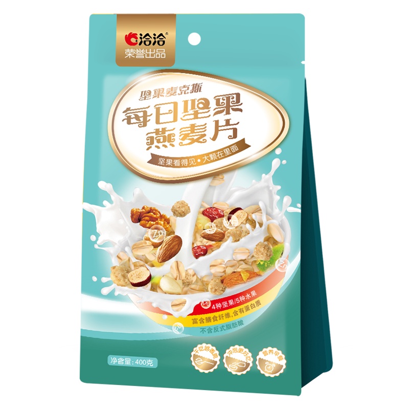 洽洽每日坚果燕麦片混合坚果恰恰麦克斯400g即食冲饮早餐懒人速食