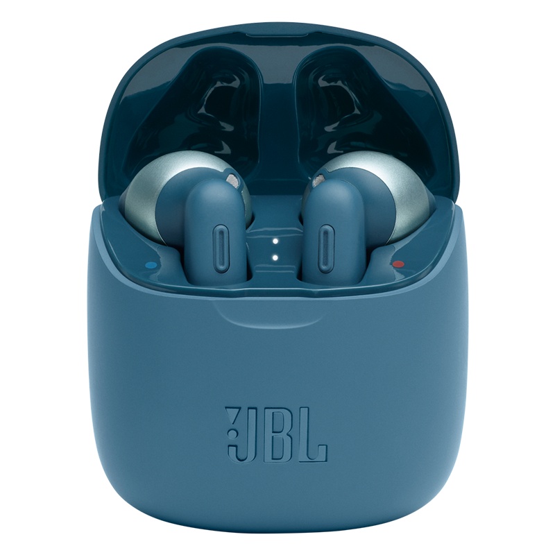 【贾乃亮推荐】JBL T225TWS 真无线蓝牙耳机 通话降噪手机音乐半入耳式耳机 双耳立体声苹果华为耳机 深海蓝
