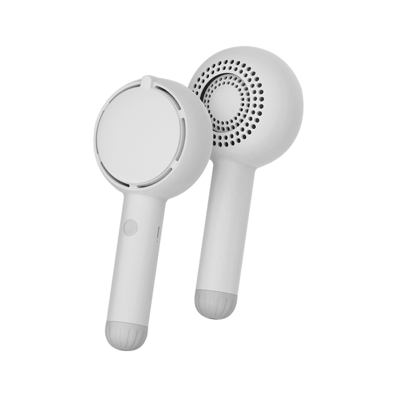 苏宁极物美颜镜扇手持化妆镜带灯便携式静音USB充电夏天小型电风扇