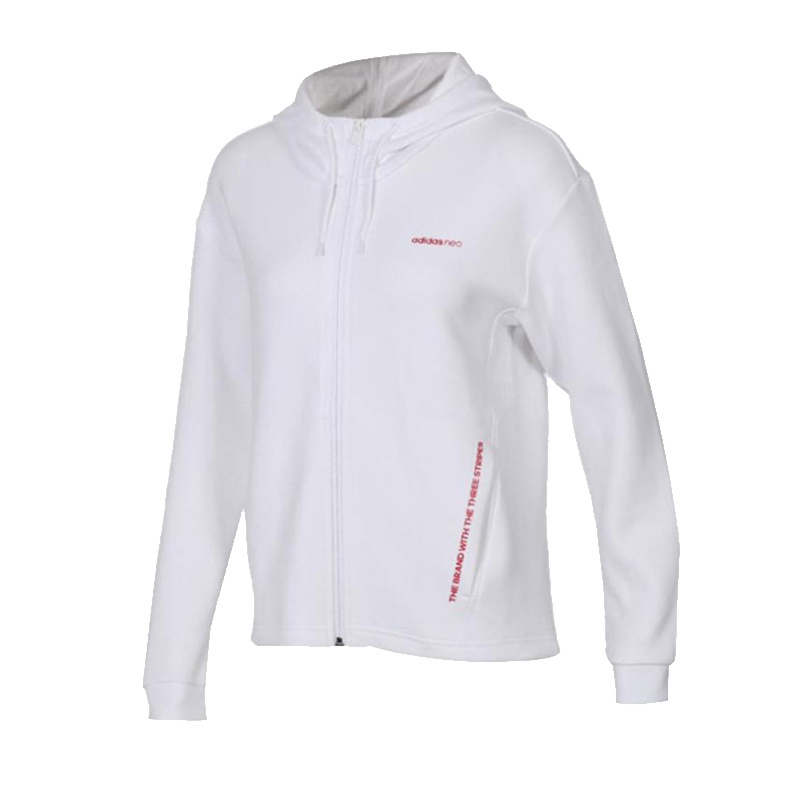 阿迪达斯Neo女装夹克春秋季运动上衣连帽外套DZ7597