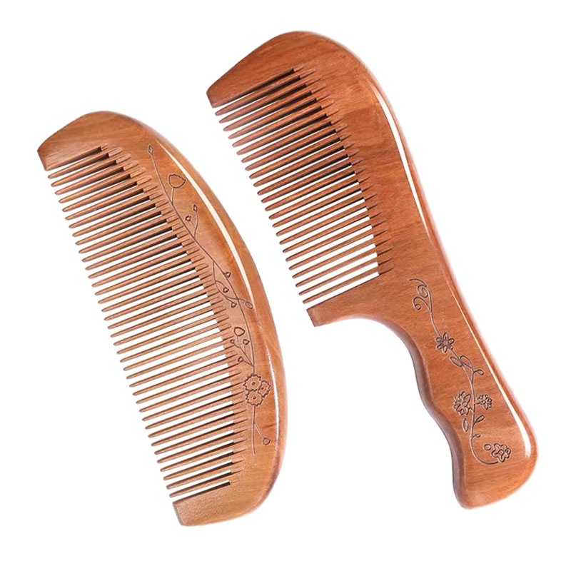 A&D天然桃木梳子家用防静电脱发