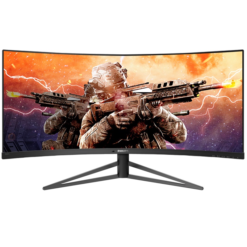飞利浦(Philips) 345M1CR/93 34英寸 带鱼屏 1500R 144Hz 升降电竞显示器