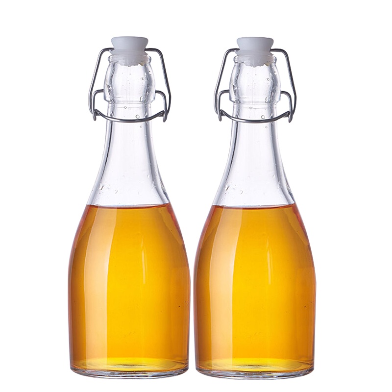 【Scybe】喜碧温顿500ML玻璃瓶储物瓶酵素瓶牛奶瓶泡酒瓶红酒瓶白酒油壶密封瓶子 两只装