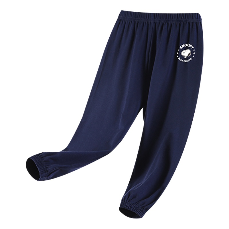 史努比童装儿童防蚊裤夏季新款男女童轻薄长裤宝宝裤子夏天