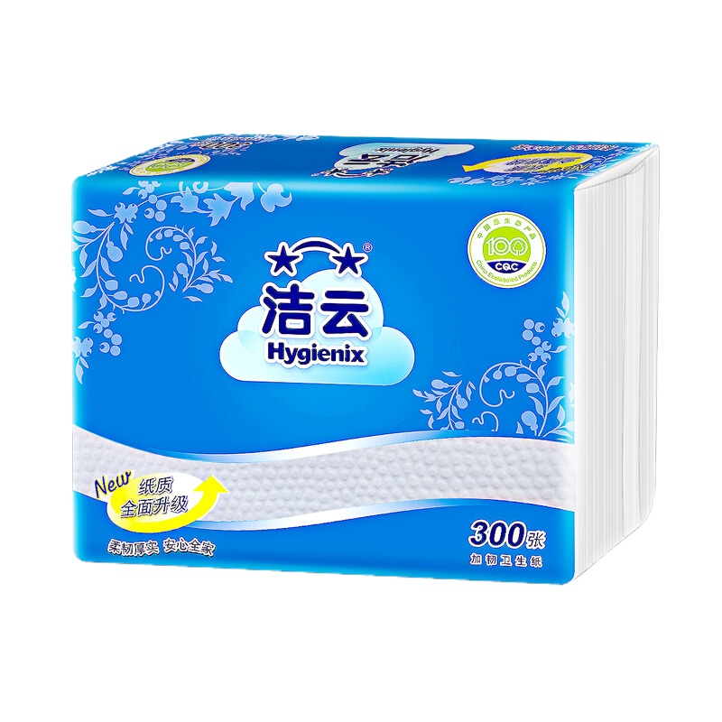 加韧平板卫生纸 300张/包 42包/箱
