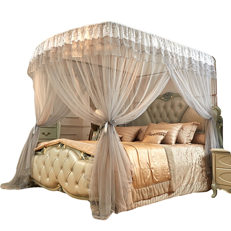 南极人(NanJiren) u型伸缩蚊帐支架家用钓鱼竿简易安装纹帐防蚊罩帐床1.5m1.8米