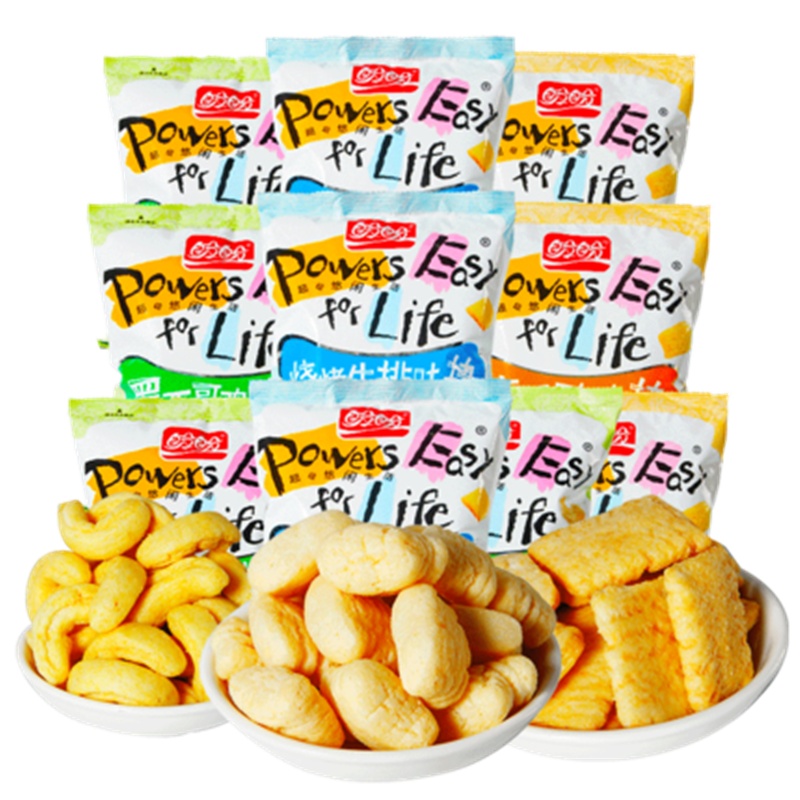 盼盼鸡味块60g*12包 多口味办公休闲膨化食品小零食大礼包