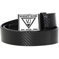 Versace Jeans范思哲VJ男士腰带牛皮革商务休闲logo【官网可验】