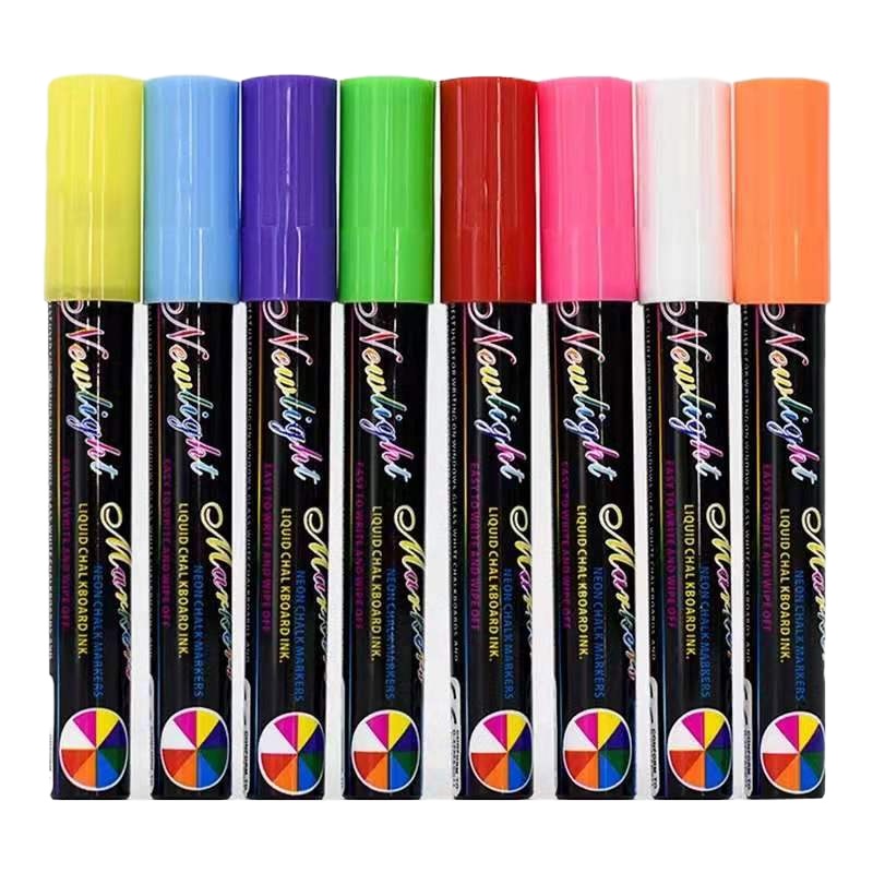 POP荧光笔套装8支