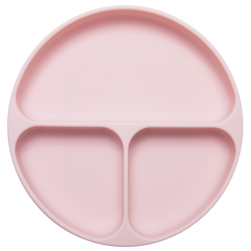 Douxbebe宝宝餐盘吸盘辅食碗婴儿分格防摔儿童分格盘硅胶餐具碗