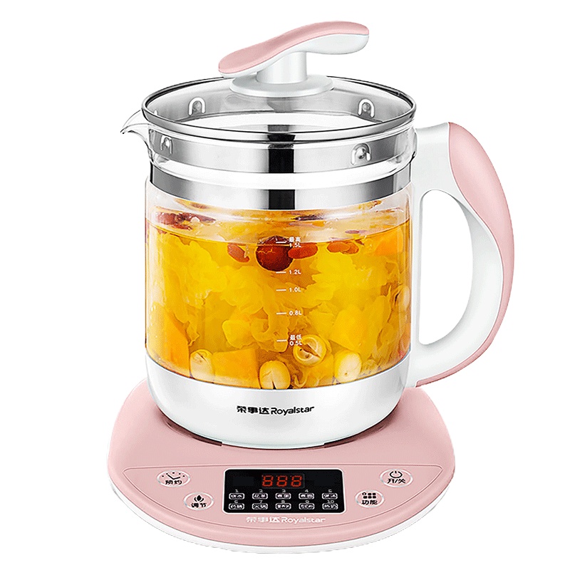 荣事达(Royalstar) 养生壶YSH150HB多功能电热水壶高硼硅玻璃壶触控式煎药壶花茶器煲茶壶烧水壶