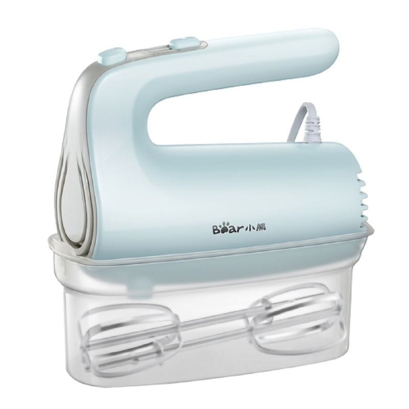 小熊(bear)电动打蛋器家用烘焙小型迷你手持式奶油打发打蛋机蛋糕搅拌器_粉红色