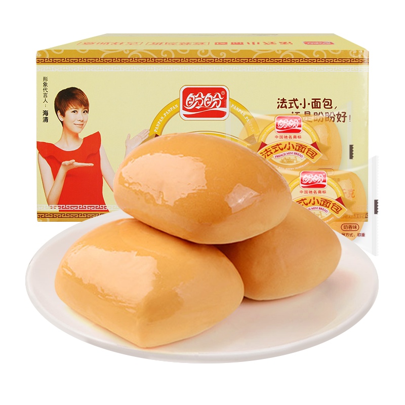 盼盼 西式糕点 面包 奶香味 1500g整箱(法式小面包蛋糕)