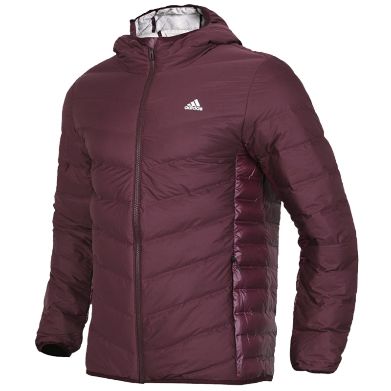 adidas阿迪达斯男子保暖轻薄连帽羽绒服BQ4164