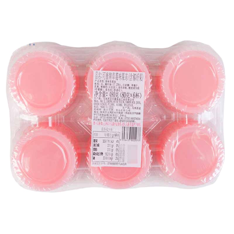 可康(cocam)草莓味果冻(含椰果)80g*6