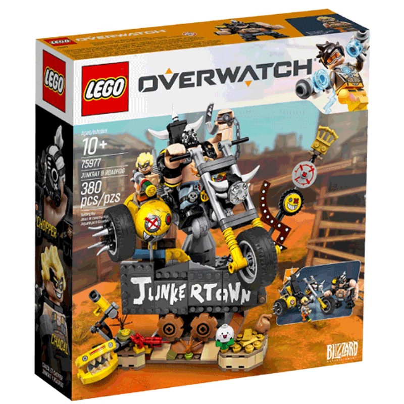 LEGO乐高守望先锋系列狂鼠与路霸75977拼插玩具