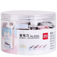 得力(deli) 0594 迷你铅笔刀 （颜色随机）48只每筒