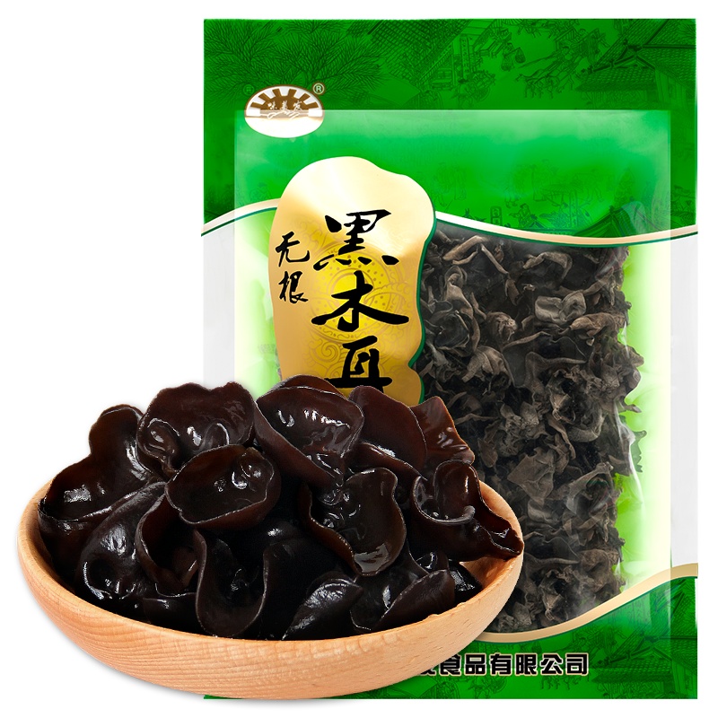 味美发（WMF） 东北木耳 肉厚无根黑木耳 无根木耳 东北特产 南北山珍干货 凉拌红烧配菜 黑木耳200g