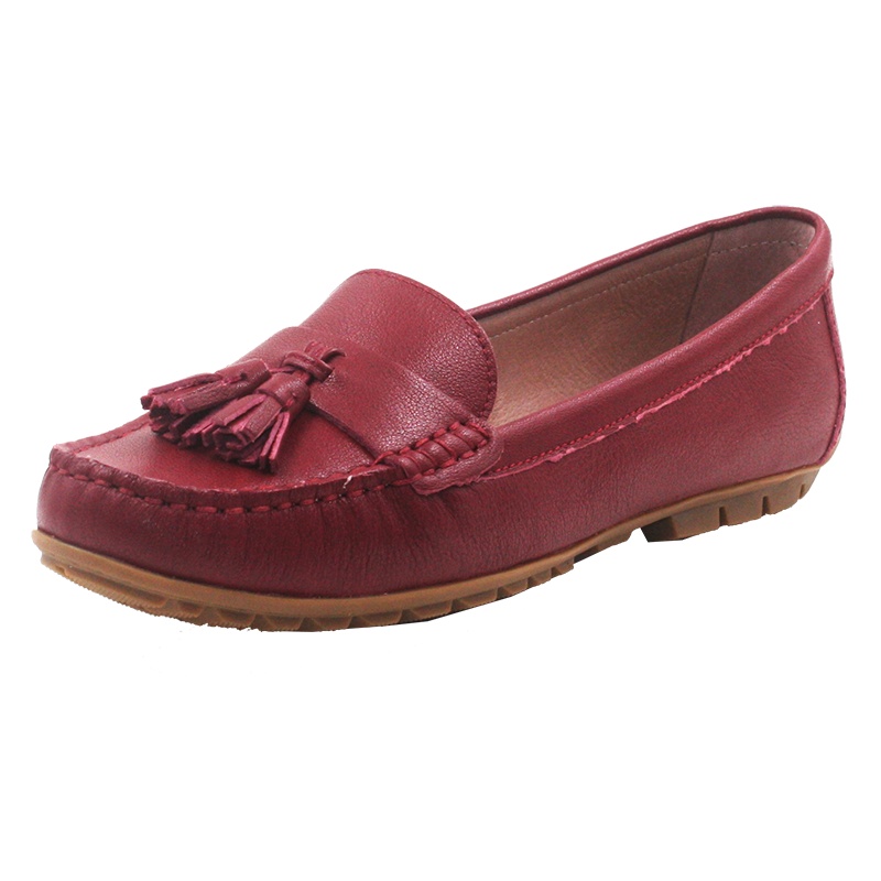 Mileno/米莲诺夏季牛皮中跟女单鞋透气健康舒适休闲妈妈鞋F193100