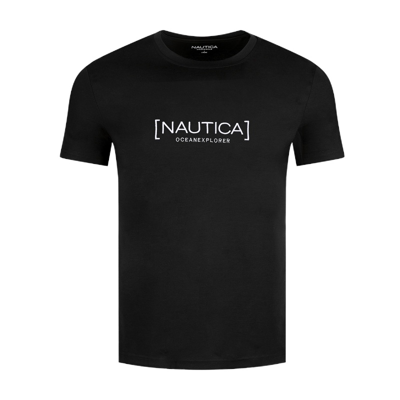 Nautica Underwear春夏新款男士高品质净色罗马棉圆领短袖上衣