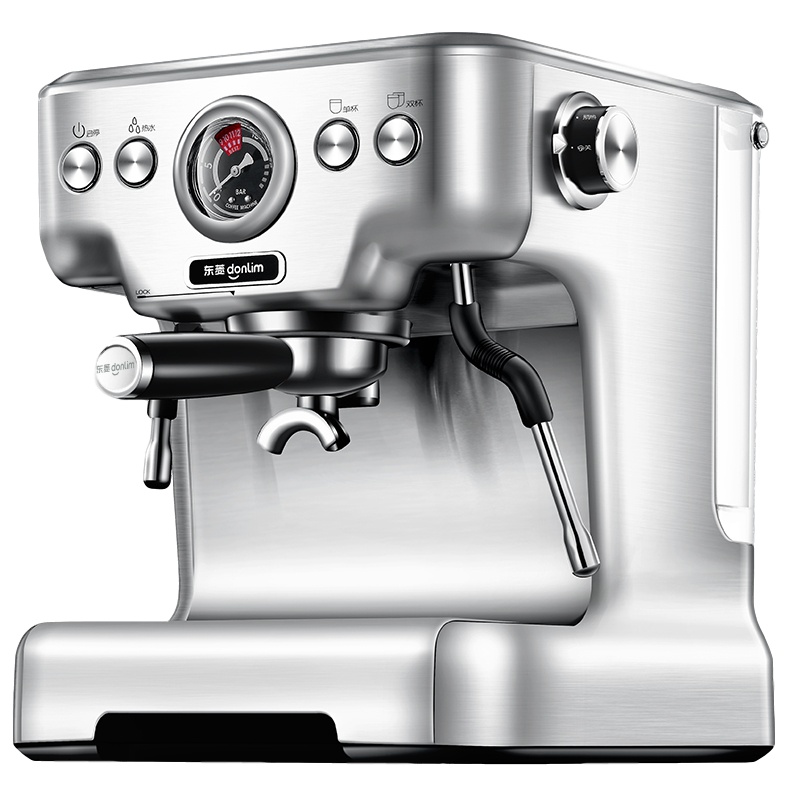 东菱DL-KF5700 咖啡机家用商用小型全半自动意式蒸汽式奶泡不锈钢