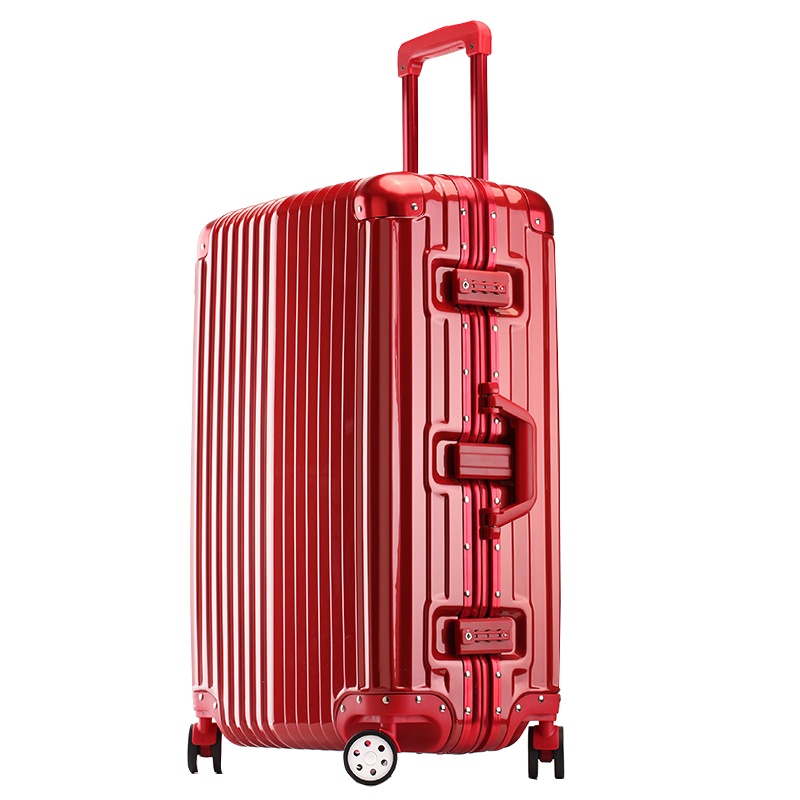 SGG铝框拉杆箱万向轮24寸旅行箱男28寸学生行李箱女韩版ins网红密码箱商务登机箱20寸皮箱托运箱26寸硬箱子