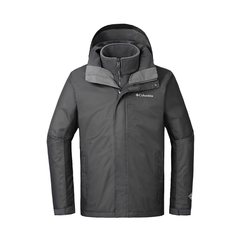 Columbia/哥伦比亚户外新品男款防水抓绒内胆三合一冲锋衣PM1806