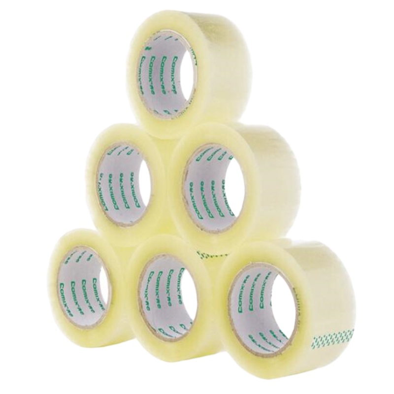 齐心(COMIX)6卷装55mm*100y(91米)高透明封箱宽胶带 JF5510-6