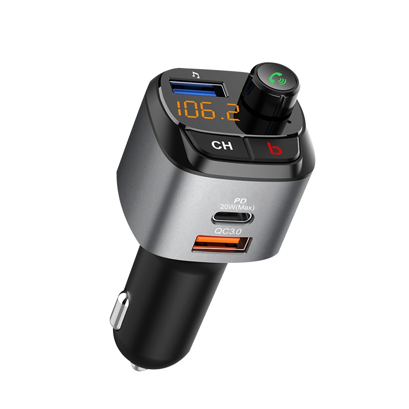 源际车载蓝牙MP3播放器 多功能汽车用充电器usb快充