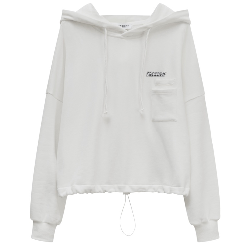 【新疆棉】OtherMix糖果色卫衣2021年新款连帽减龄夏季小众上衣女