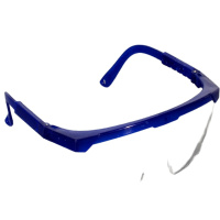 护目镜防飞溅防风沙 安全透明防护眼镜工作护目镜 蓝边