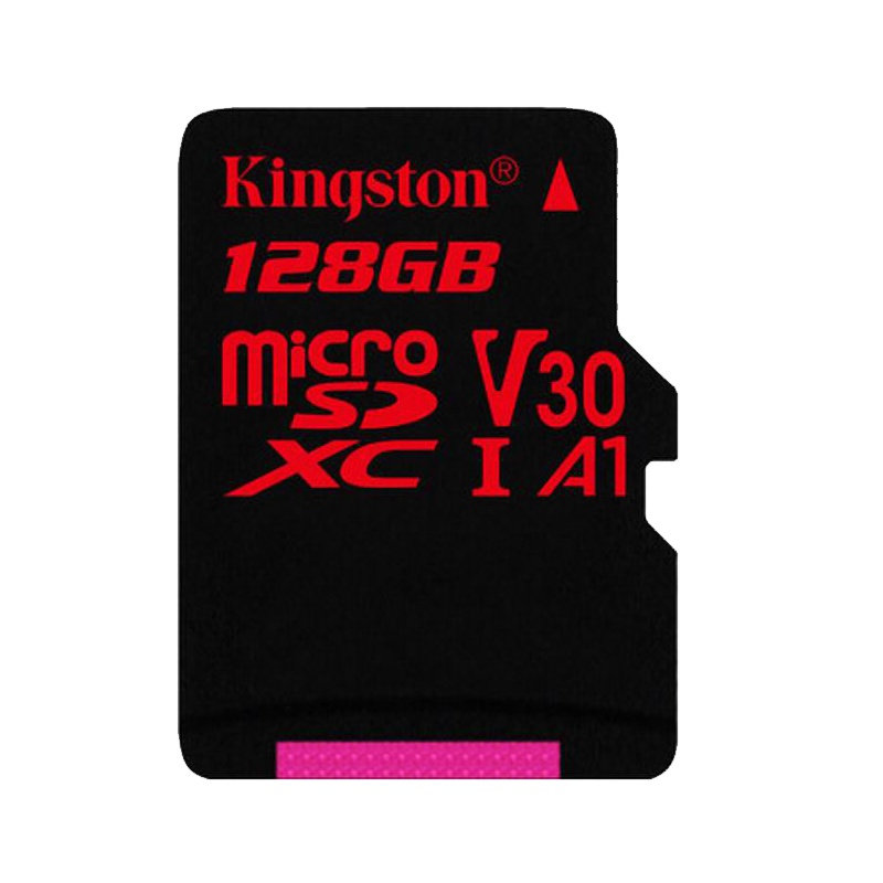 金士顿(Kingston)128GB TF卡(Micro SD) 存储卡U3 4K, 读100MB/s写80MB/s