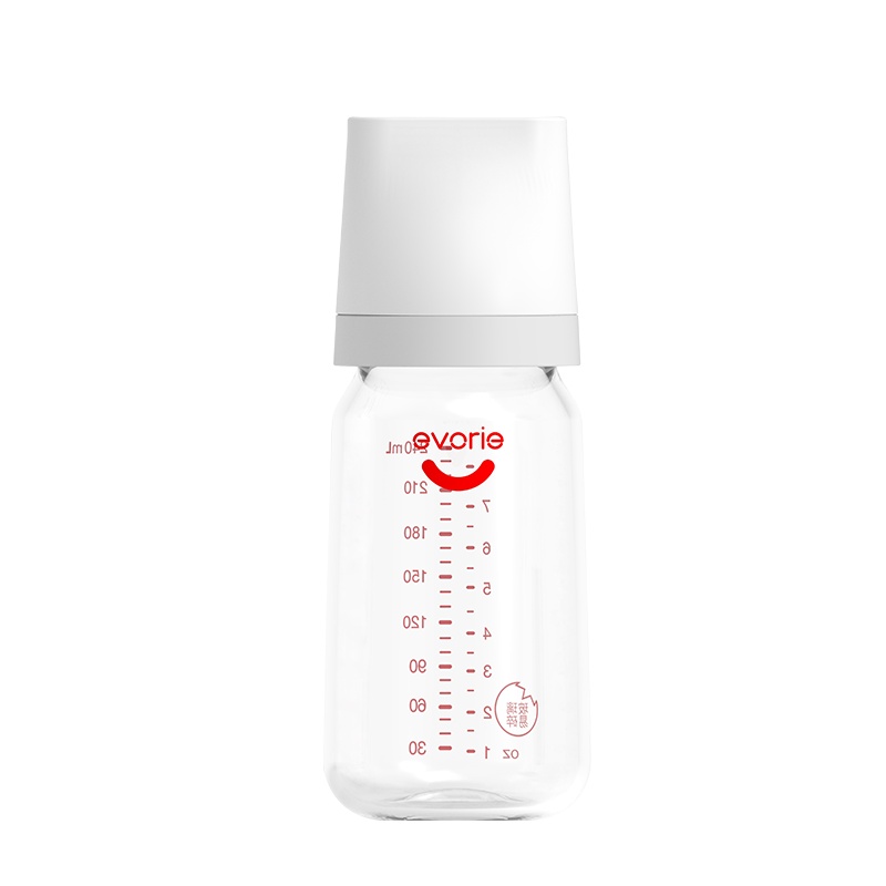爱得利玻璃宽口径奶瓶240mL EA-302