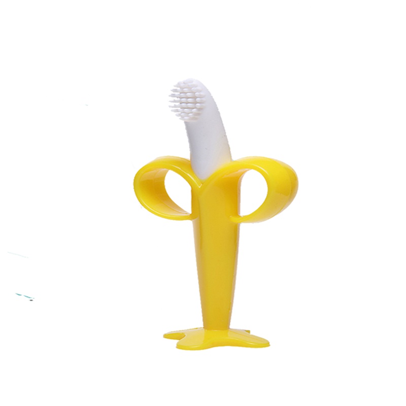 婴儿立体香蕉牙刷咬胶食品级牙胶磨牙棒咬咬乐