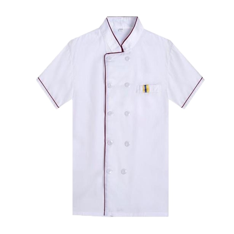 旺玺隆 透气短袖厨师上衣(5套起拍)