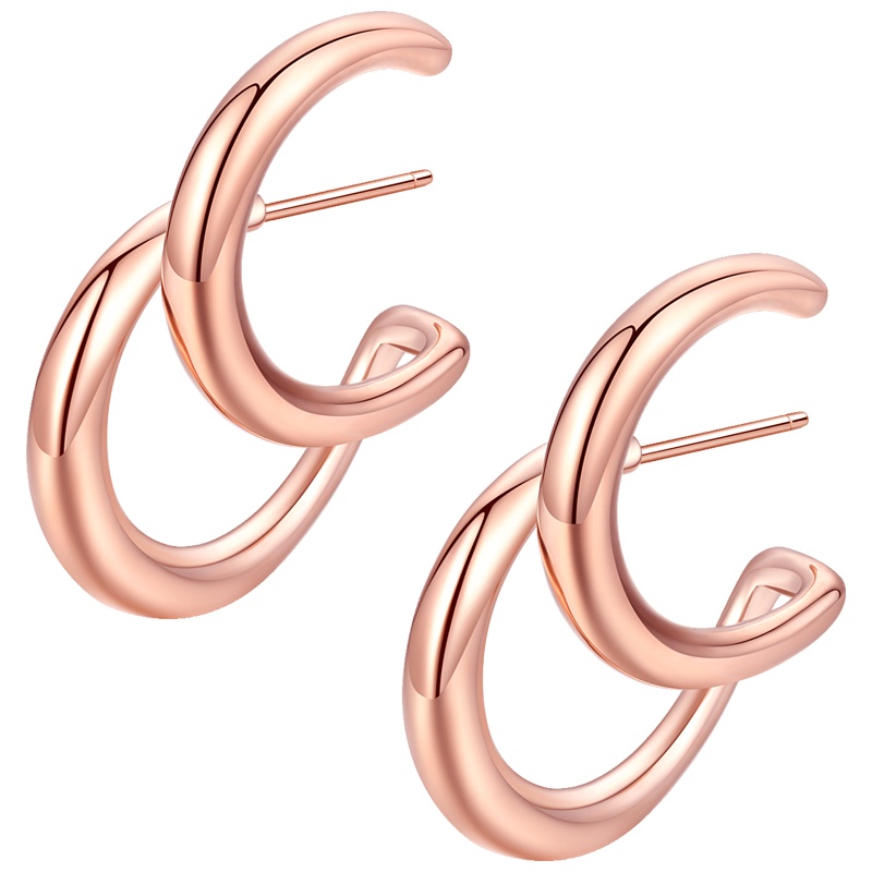 佰色传情BRIR纯银女欧美高级感气质耳环耳坠夸张个性耳钉耳饰