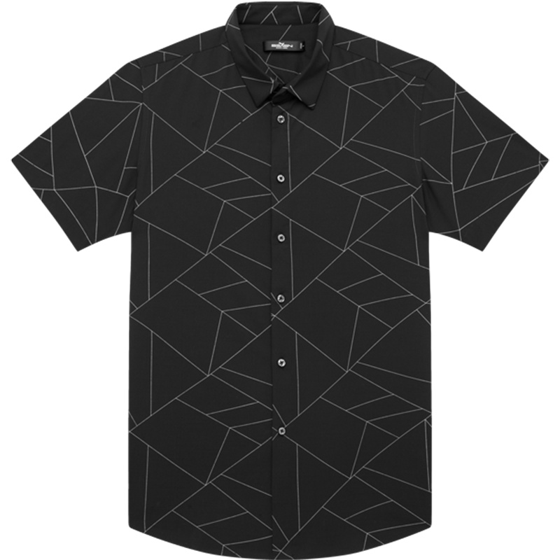 柒牌SEVEN男装2020夏薄款时尚印花短袖T恤