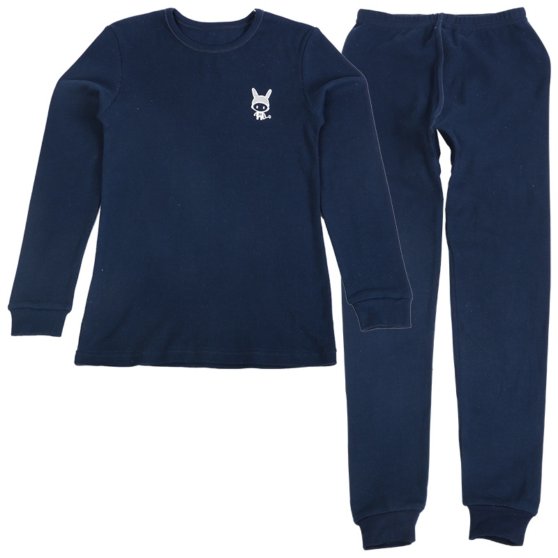 儿童纯棉秋衣秋裤套装红豆男童中大童精梳棉打底内衣宝宝棉毛衫