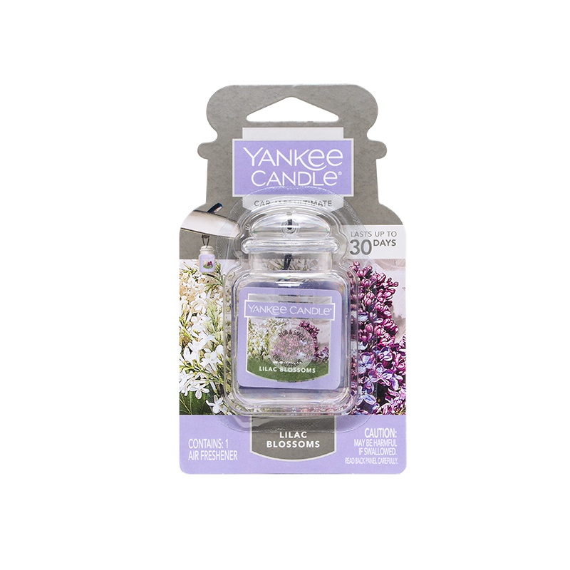 yankee candle扬基进口香薰固体车载挂饰香氛汽车香膏芳香车卡巴哈马微风丁香花开 净重30g
