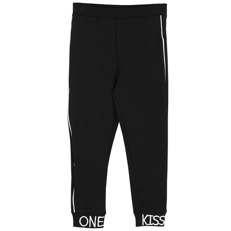 红豆居家(Hodohome)儿童裤子春夏女童棉氨运动裤中大童学生长裤儿童百搭休闲裤