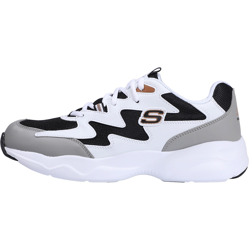 Skechers斯凯奇NEXT同款男鞋新款D'LITES运动鞋时尚复古熊猫鞋 999090