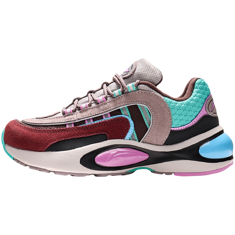 【自营】李宁V8女子一体织透气减震跑鞋ARHP286-2