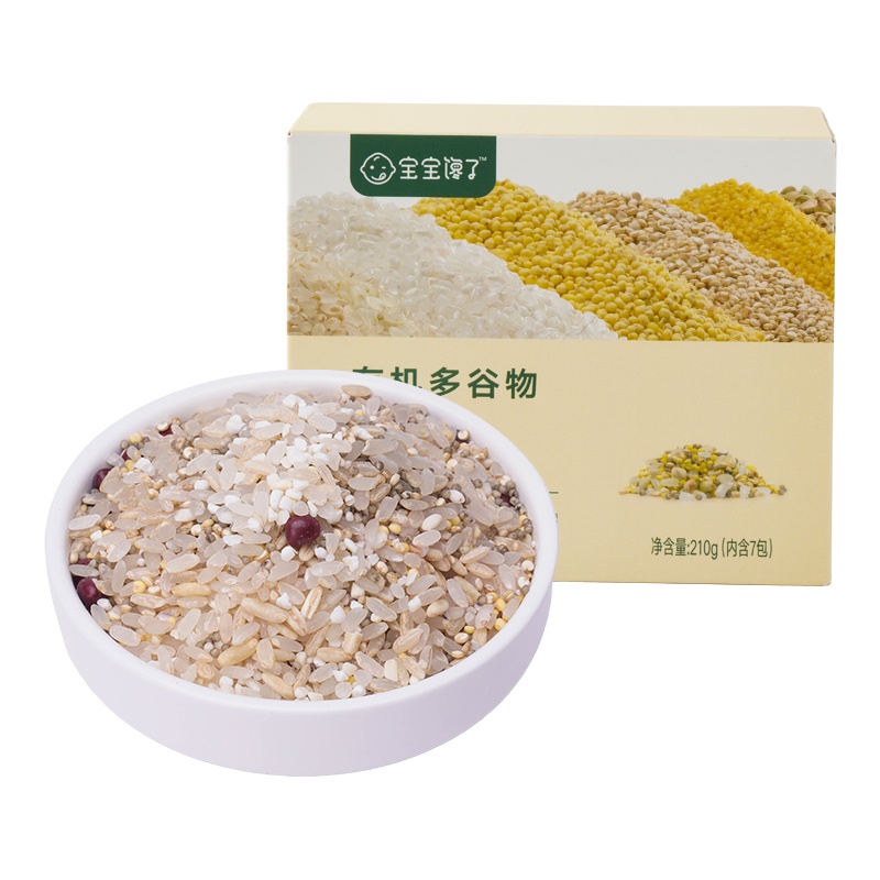 宝宝馋了多谷物胚芽米谷物营养大米粥米小包装单盒装210g