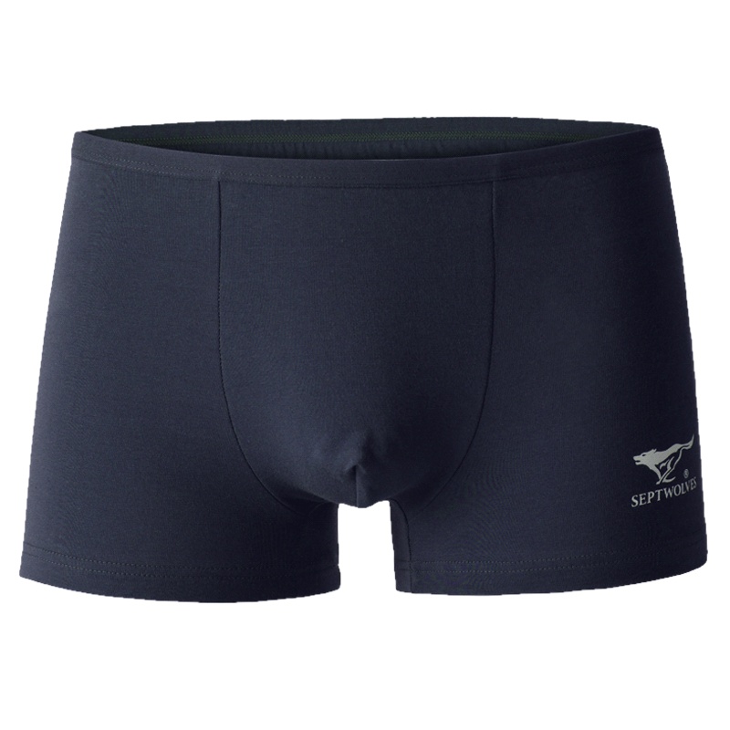 七匹狼男士内裤男平角裤男款纯棉短裤男式全棉四角裤男人精品裤头