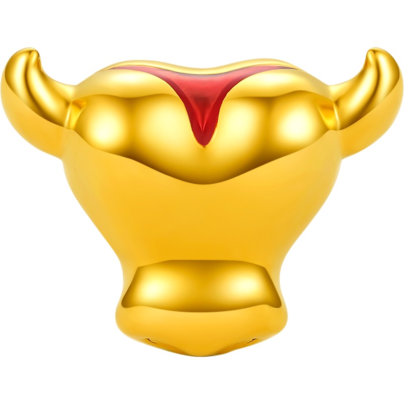 周大生黄金硬金吊坠牛魔王西游记牛年生肖牛