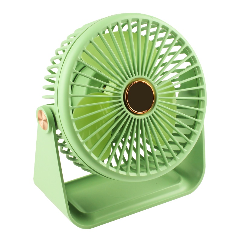 晶华 办公室桌小风扇 USB便携式可充电风扇 学生宿舍迷你超大风力 儿童家用台式床上电扇 N176