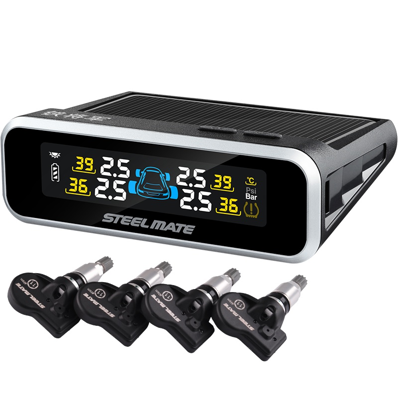 铁将军E3胎压监测器内置无线高精度太阳能通用汽车轮胎胎压监测