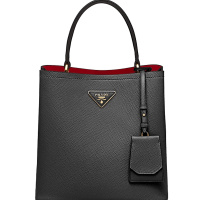 【预定】20春夏款PRADA Panier 中号皮革手袋1BA212 OOO 21.5*22.5*13CM