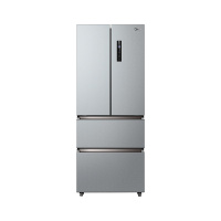 美的(Midea)385升 多门电冰箱 双变频节能 风冷无霜 铂金净味除菌 BCD-385WFPZM(E) 榭湖银